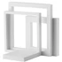 Kép 7/7 - Square and Frames White Props for product photography