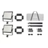 Kép 1/9 - Godox LP400Bi K2 Black Litemons Bi-color LED Light Panel 2-light kit