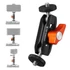 Kép 1/7 - K&F Concept MS14 magic arm, 360°-os forgás, dupla gömbfej, 2kg teherbírás,