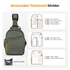 Kép 2/7 - K&F Concept U08 egyvállas mini fotós hátizsák, 5L, zöld