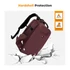 Kép 5/7 - K&F Concept hardshell professzionális kamera hátizsák, 22L, 15.6 laptop zseb, bordó