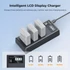 Kép 3/7 - K&F Concept hordozható tripla USB-C akkumulátor LC-E12E töltő, LCD + 3db LP-E8 akkumulátor 1200mAh