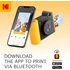 Kép 4/6 - Kodak Smile+ instant fényképezőgép, mobilnyomtató, (Android/IOS) Zink 2x3" papírméret, fekete sárga