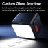 Kép 5/10 - Ulanzi DG01 szuper mini LED lámpa, 5600K, 500mAh, diffúzor, USB-C, fekete