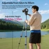 Kép 3/8 - Ulanzi TT39 videó állvány, 42-155cm, 3kg teherbírás, Arca Swiss gyorscseretalp, telefontartó adapter