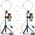 Kép 2/4 - Ulanzi Vijim 2x vlogger körlámpa szett mini állvánnyal, kioldóval és telefon tartóval