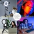Kép 6/22 - Ulanzi Vijim K9 RGB Ring Light +Tripod Stand - körlámpa + állvány