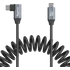 Kép 2/4 - SmallRig 4792 USB-C Straight to USB-C Angled Coiled Data Cable